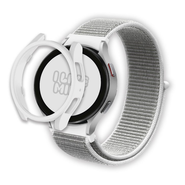 아이메이드잇 갤럭시워치 호환 나일론 스포츠 스트랩 밴드, 써밋화이트, 1개