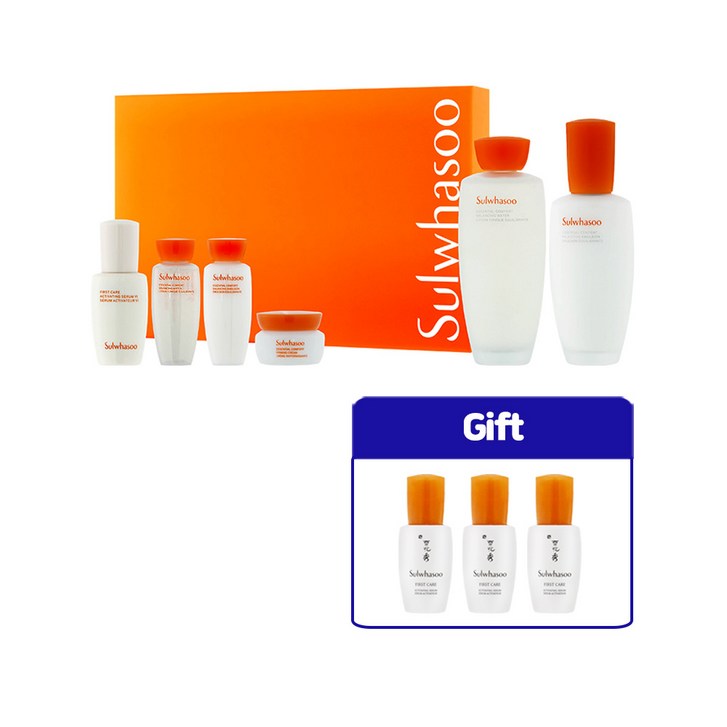 설화수 자음2종 기획세트 2023 주황 데일리 루틴 2종 윤조에센스 8ml x 3개 쇼핑백 포함 설화수 자음2종 기획세트 2023 주황 데일리 루틴 2종 윤조에센스 8ml x 3개 쇼핑백 포함