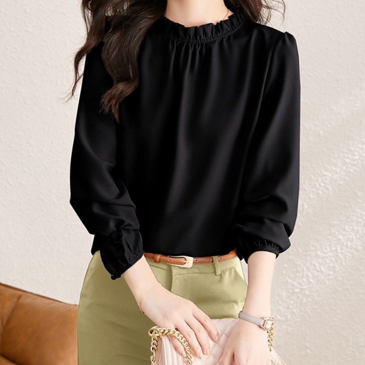 포플러앤씨 여성용 하이엘 빅사이즈 프릴 블라우스 P25FBL081117