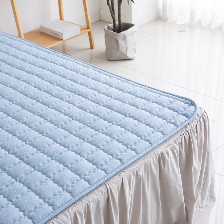 세탁 가능 26년형 한일의료기 전자파 없는 탄소 카본매트 침대용 전기매트, 더블분리난방150x200, 블루Blue