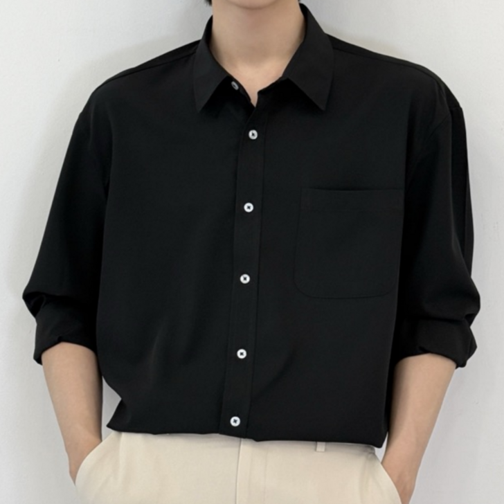 데이로아 남자 빅사이즈 오버핏 남방 링클프리 캐주얼 여름 긴팔셔츠 데이로아 남자 빅사이즈 오버핏 남방 링클프리 캐주얼 여름 긴팔셔츠
