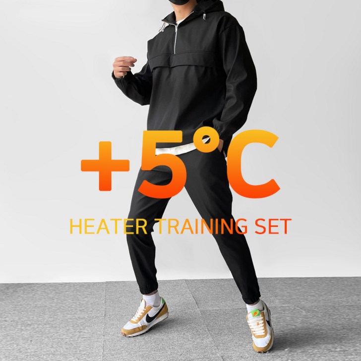 융기모M4XL 후드 아노락 남자 남성 겨울 본딩 조거 트레이닝 세트 빅사이즈