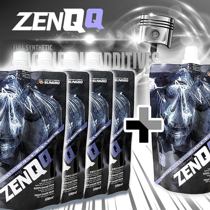 젠큐 나노입자 엔진오일첨가제 엔진코팅제 1병500ml, 5개, 공용
