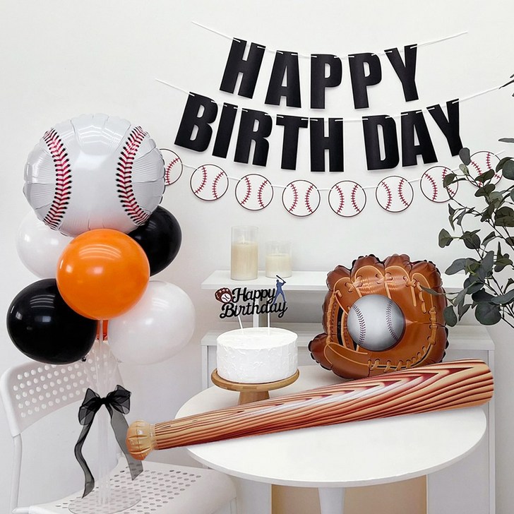 파티아일랜드 파티아일랜드 야구 풍선 생일 파티 세트 오렌지 아이생일파티 KBO, 오렌지 파티아일랜드 파티아일랜드 야구 풍선 생일 파티 세트 오렌지 아이생일파티 KBO, 오렌지