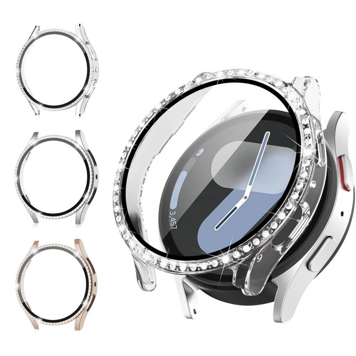 아이비온 갤럭시워치 쥬얼리 큐빅 풀커버 케이스 2개입