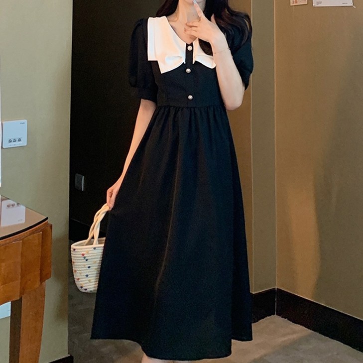 페이퍼먼츠 리본카라 햅번 여름 원피스 02116 빅사이즈 포함