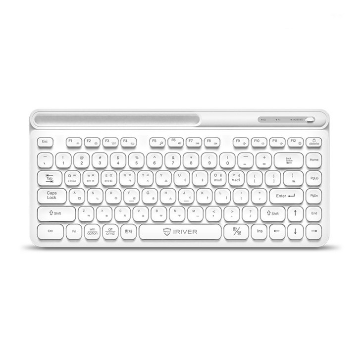아이리버 2.4GHz 블루투스 저소음 무선 키보드, 화이트, MEDICBK5, 텐키리스 아이리버 2.4GHz 블루투스 저소음 무선 키보드, 화이트, MEDICBK5, 텐키리스