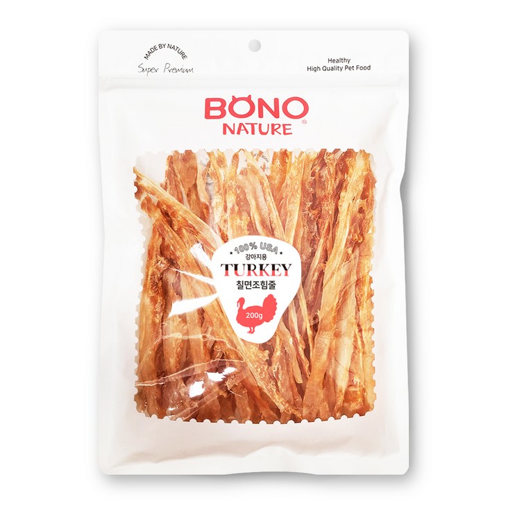 보노네이처 강아지 칠면조힘줄 200g 보노네이처 강아지 칠면조힘줄 200g