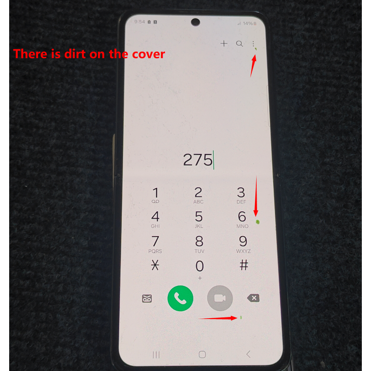 삼성 갤럭시 Z 플립 3 LCD 디스플레이 화면 용 Flip3 결함 프레임 포함없음 SMF711U F711B F7110 터치 스