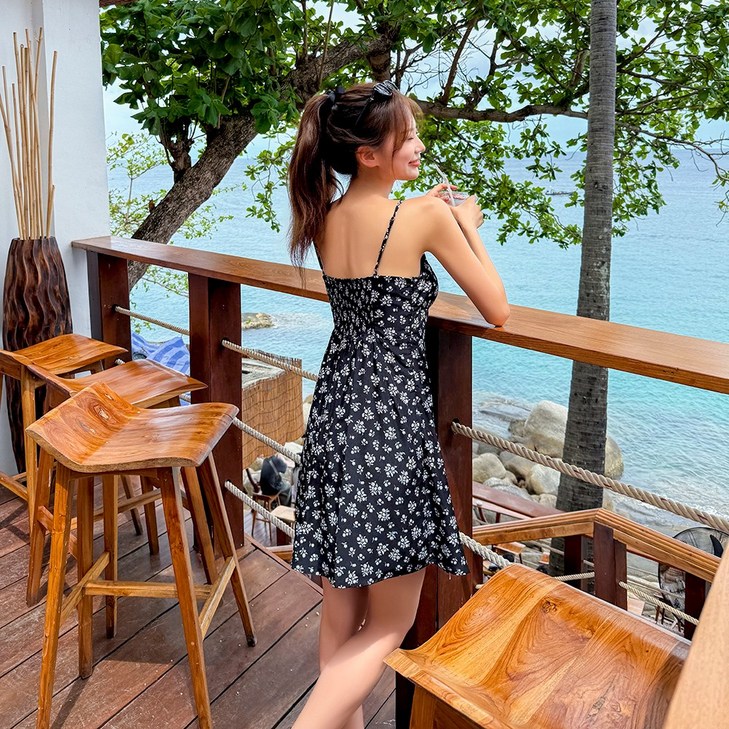 4477 다나오 비치원피스 미니 바캉스룩 휴양지옷 여름 해외여행룩 휴가룩