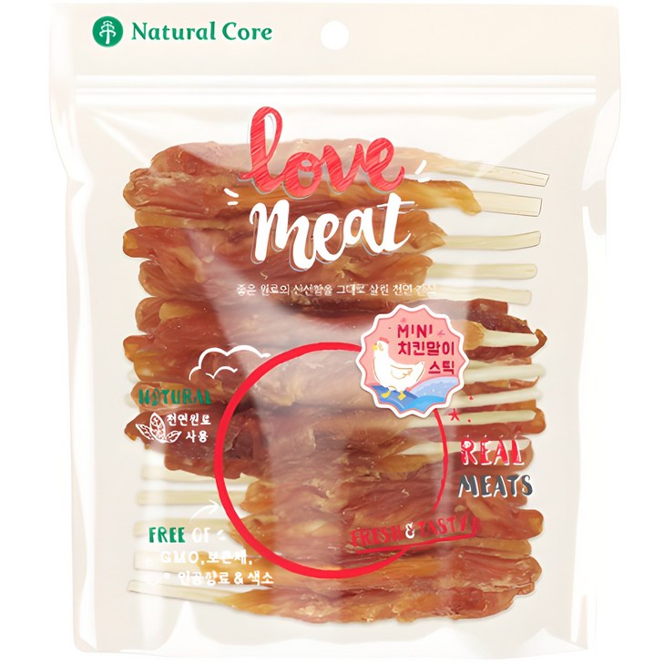 네츄럴코어 강아지 러브미트 미니 스틱 육포