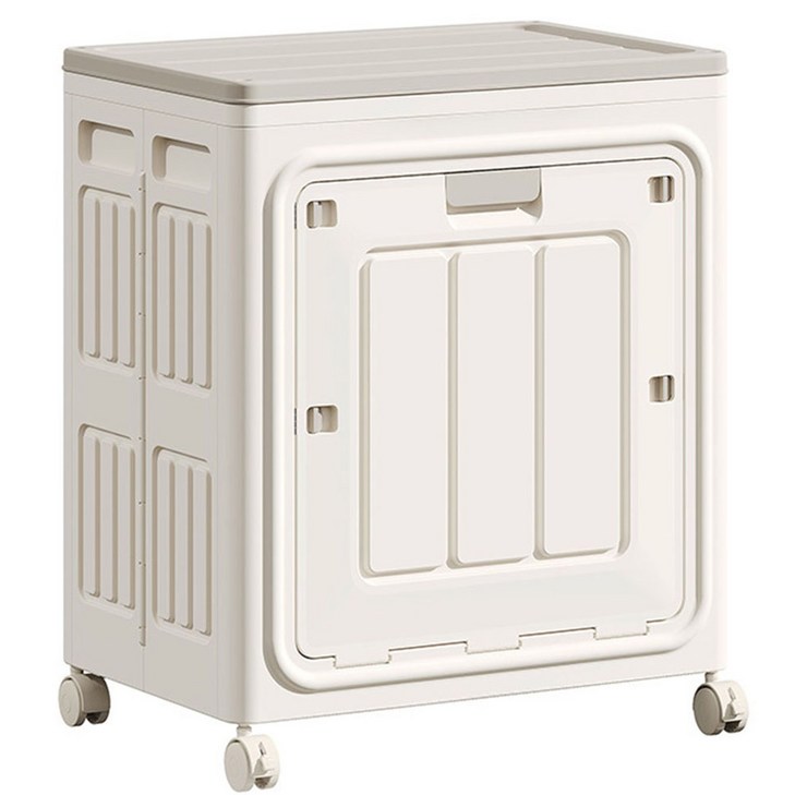 수납하마 오픈형 접이식 리빙박스 중형 이동식 멀티수납장