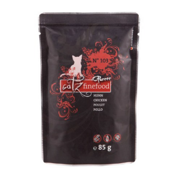 캣츠파인푸드 고양이 퓨레 파우치 넘버103 닭고기 맛