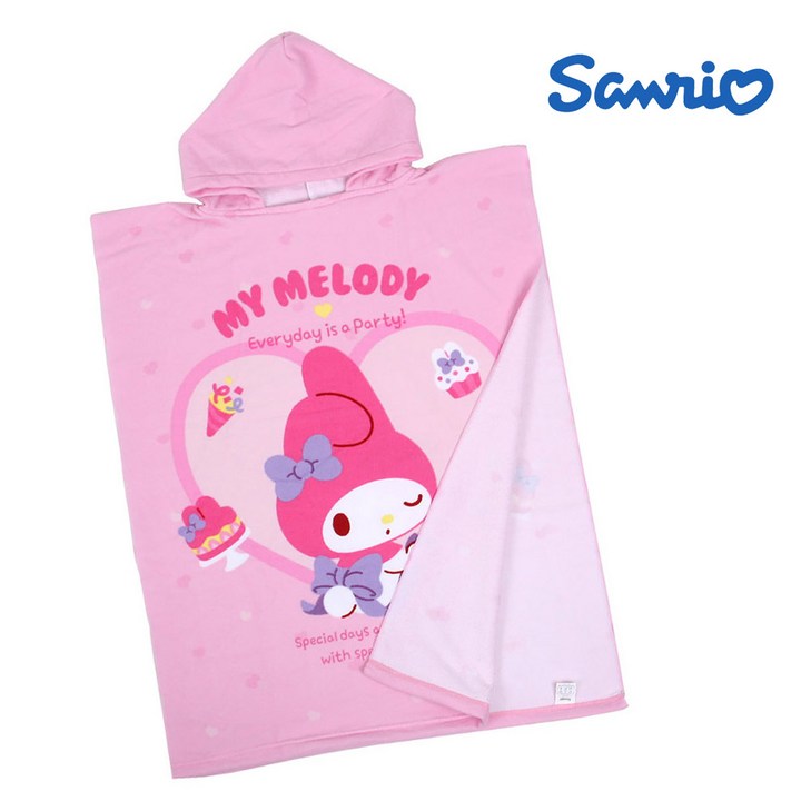 물에 젖은 몸의 채온이 내려가는걸 막아주는 아이들을 위한 마멜 물놀이 가운