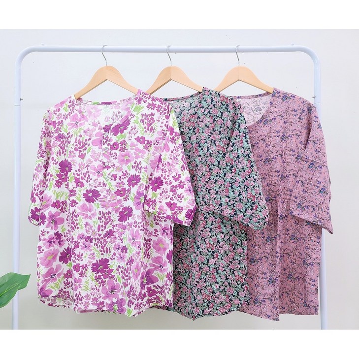 11 꽃보다할머니 엄마 여름 면라운드 반팔 티셔츠 옷 60대70대80대 어버이날선물 요양원