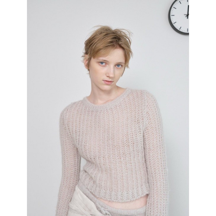 런던플랏 미니 훌 니트 3color 25FW