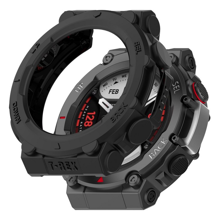 Huami Amazfit TRex 2 시계 보호 쉘 갑옷에 적합 부드러운 고무 쉘 tpu 하프 팩 낙하 방지 케이스
