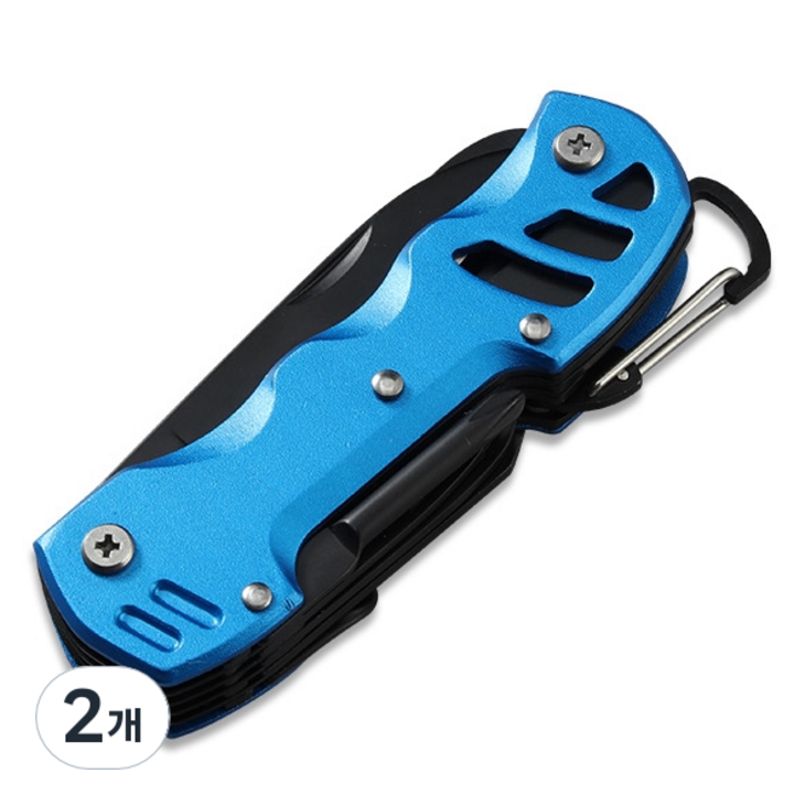 Dr.Tools 다용도 가정용 생활 공구 16 in 1 맥가이버칼 블루, 2개 Dr.Tools 다용도 가정용 생활 공구 16 in 1 맥가이버칼 블루, 2개