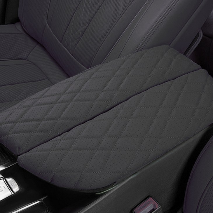 카에버 프리미엄 듀크라인 BMW 전용 콘솔 쿠션 커버 세트 5시리즈 2018년  2023년 G30, 1세트, 클래식 블랙