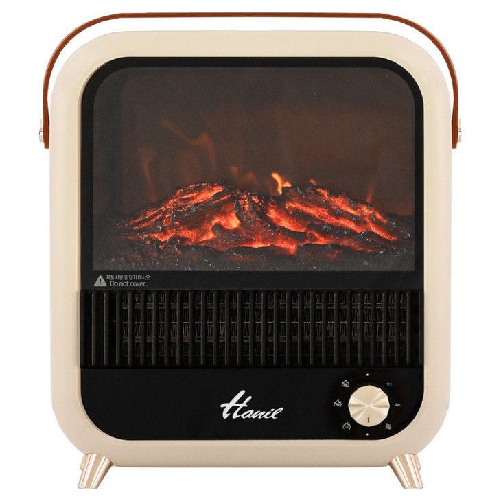 한일전기 미니 PTC 히터, hefbl15, 아이보리