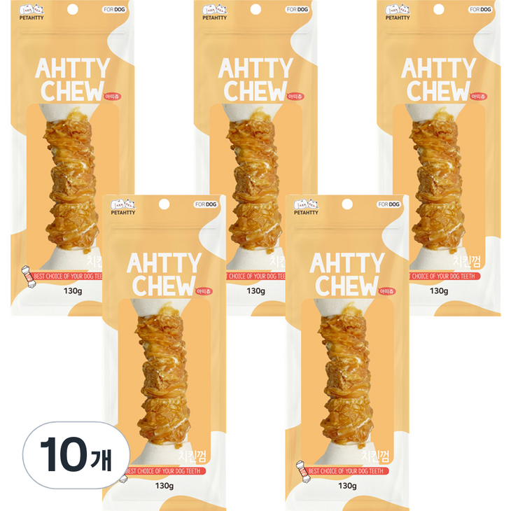 강아지 아띠츄 껌 특대형, 치킨 우유 혼합맛, 10개 강아지 아띠츄 껌 특대형, 치킨 우유 혼합맛, 10개