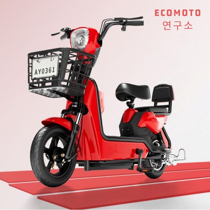 Ecomoto 연구소 전동 스쿠터 전기 자전거 바이크 350w 48V 출퇴근 배달