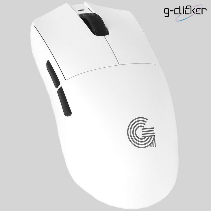 지클릭커 유선 무선 블루투스 8K 초경량 게이밍 마우스, 화이트, OP200