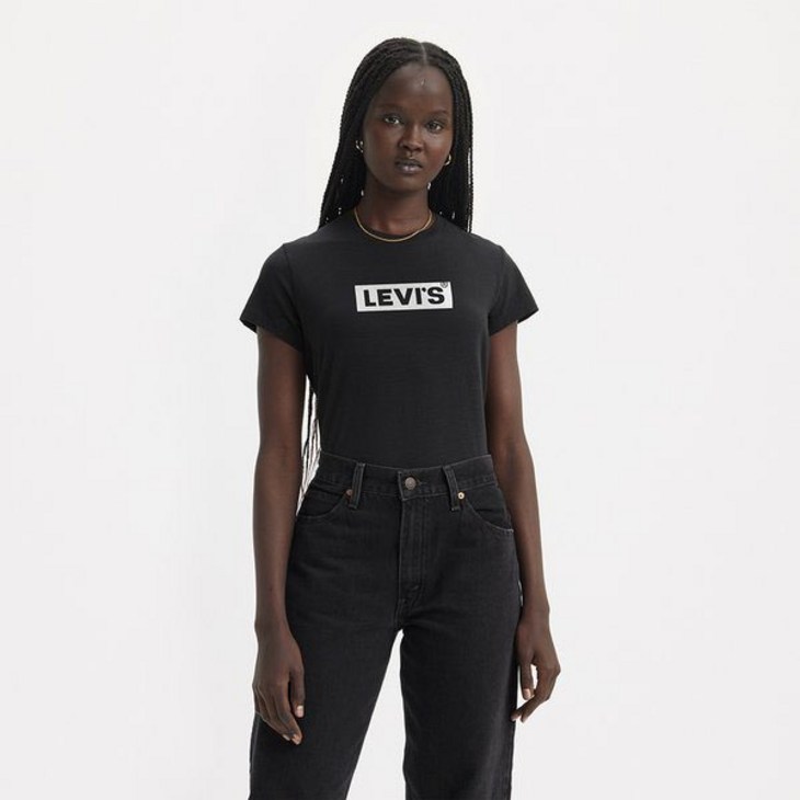 리바이스Levis(A6126-0040) 여성 박스로고 어센틱 반팔 티셔츠