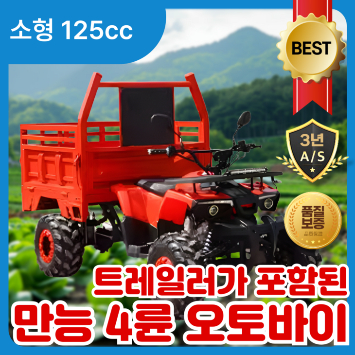 워크마스터 작업용 4륜 오토바이 스쿠터 바이크 사발이 산악용 농업용 상업용