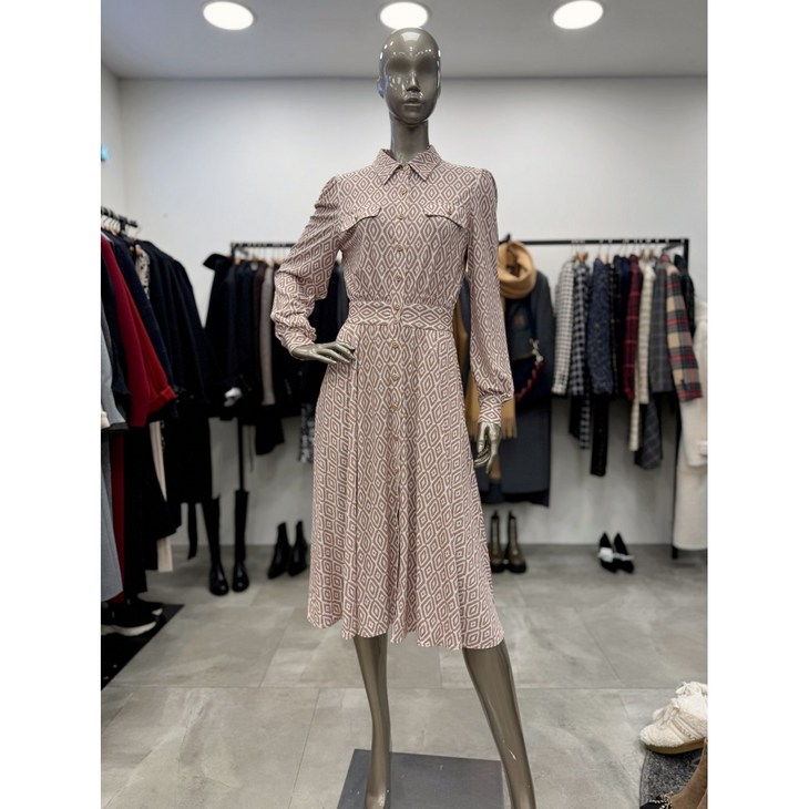 제시뉴욕 스퀘어 패턴 원피스 JE2NSOQ1050