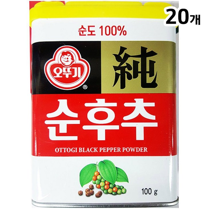 순후추가루(오뚜기 100g)X20/후추분, 100g, 1개