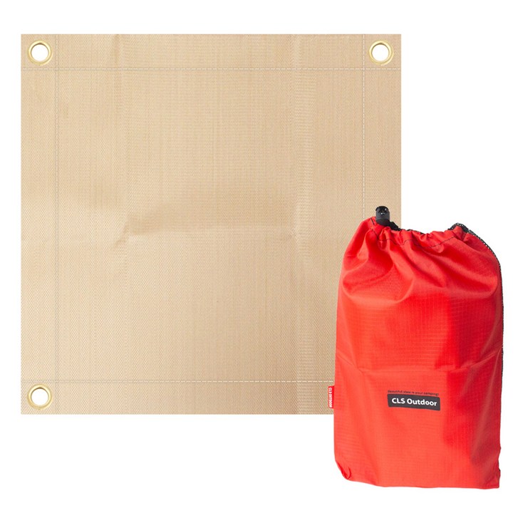 루아즈 캠핑 방염포 방염 매트 방열 시트S 파우치 포함