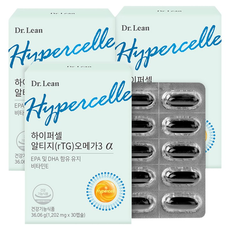 닥터린 하이퍼셀 알티지 오메가3 알파, 30정, 3개