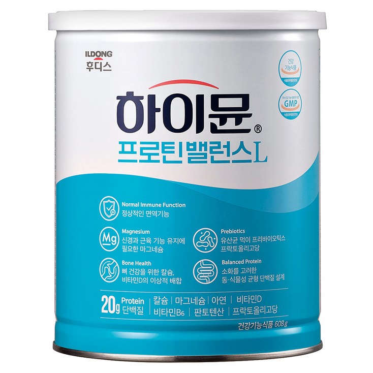 하이뮨 프로틴 밸런스 L 캔, 608g, 1개 하이뮨 프로틴 밸런스 L 캔, 608g, 1개