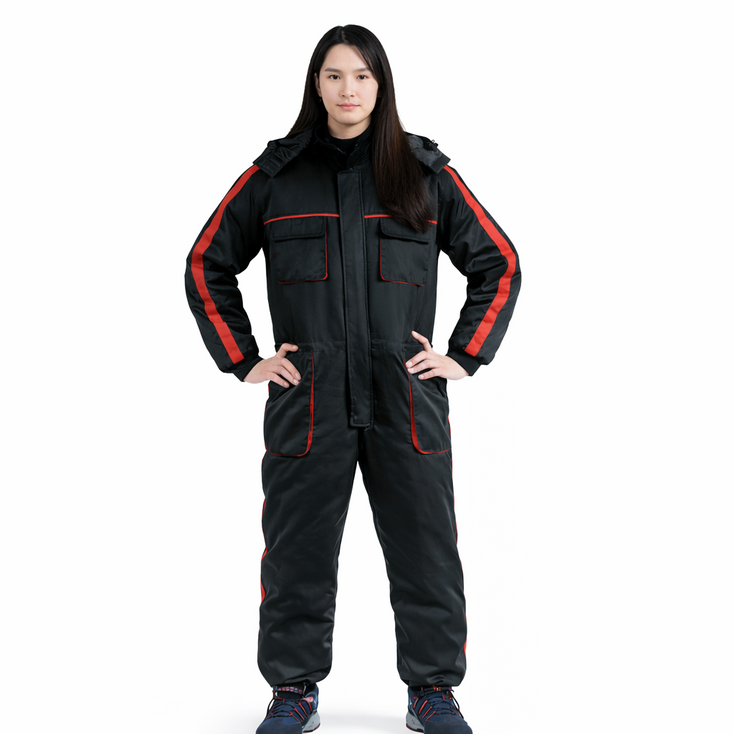 일터루 ITW904 동계용 일체형 정비복 스즈끼 블랙