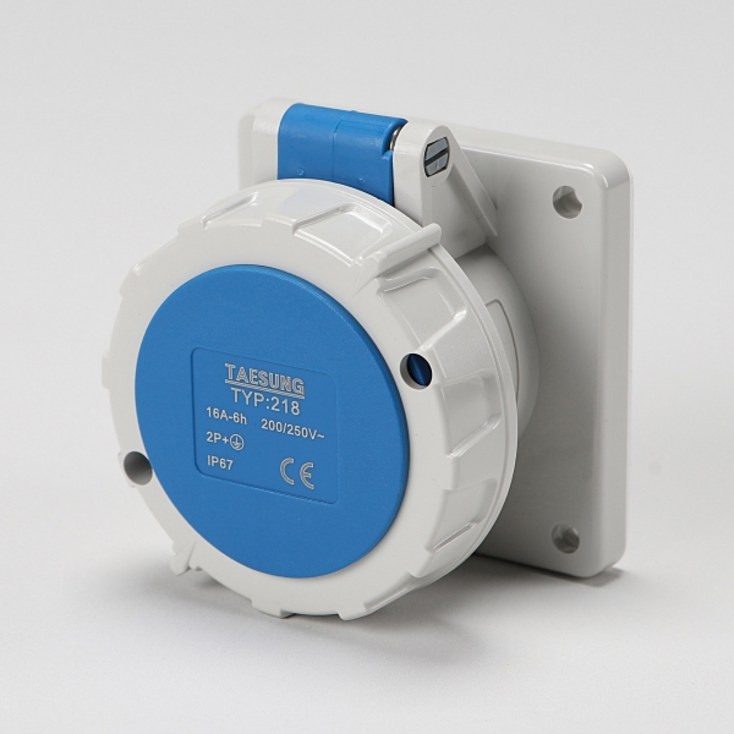 uga123 태성 산업용방수콘센트 산업용방수플러그 모빌소켓 노출소켓 판넬소켓 직선플러그 IP67, 1개