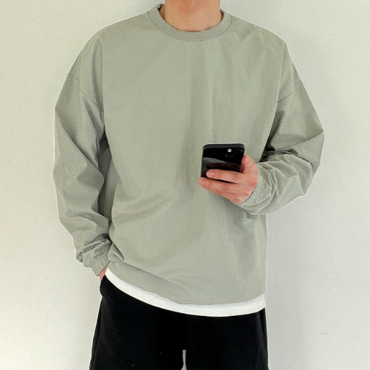 이브 남성 바스락 오버핏 맨투맨 5color 50101