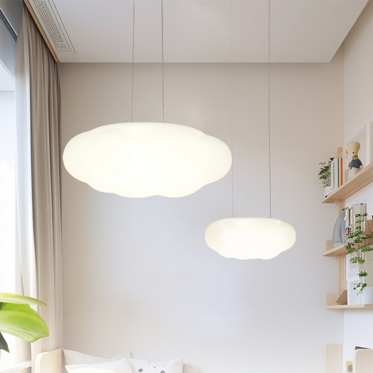 예스케이라이팅 구름 LED 펜던트 아이방 키즈등 인테리어 감성 조명