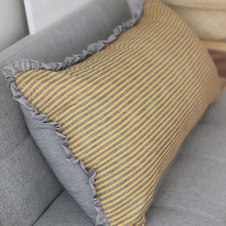 구르미온 먼지없는 대형쇼파쿠션 침대헤드쿠션 로마, 노랑일반솜포함