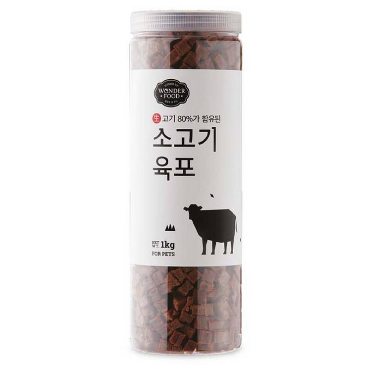 원더푸드 강아지 대용량 고기가득 담은 져키 육포 원더푸드 강아지 대용량 고기가득 담은 져키 육포
