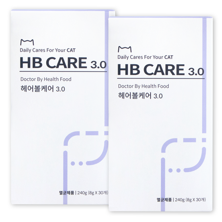 닥터바이 고양이 헤어볼 소화 건강 츄르 240g, 2세트