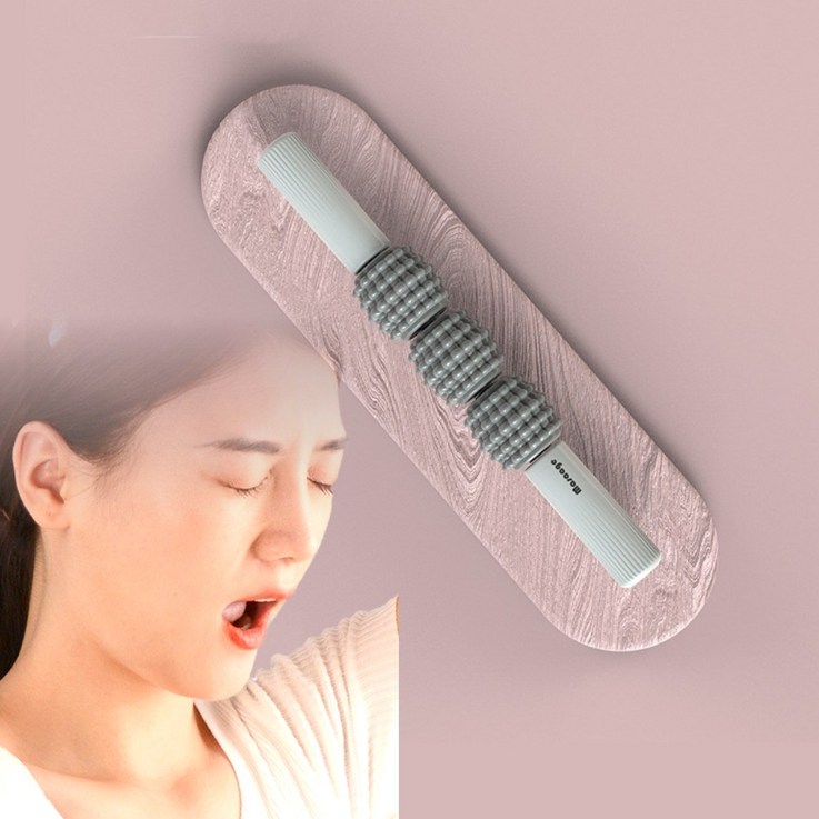 바디랩스 발 지압 롤러 봉 발바닥, 그레이, 1개