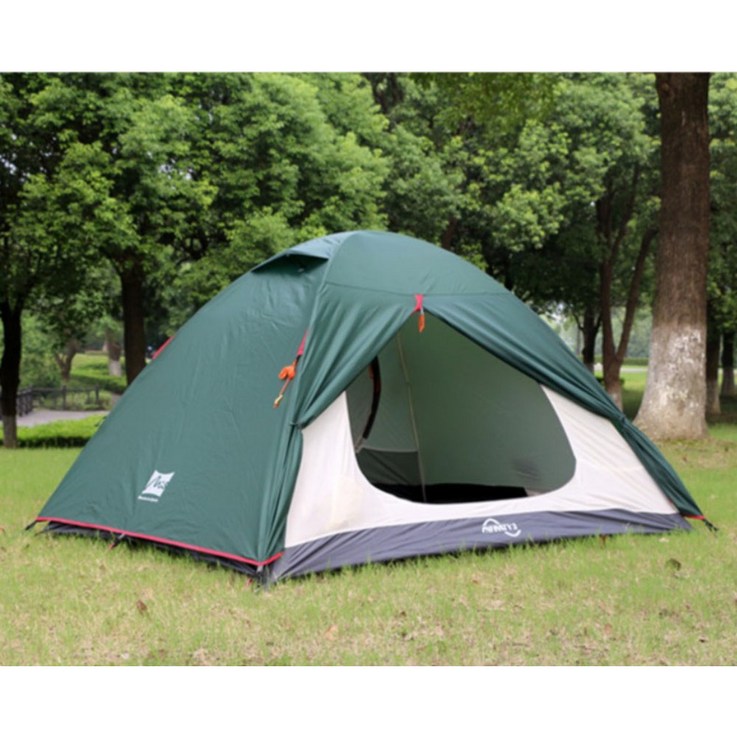 쿤타 인피니티 3인용 그린 텐트 사계절 캠핑 백패킹 낚시 10