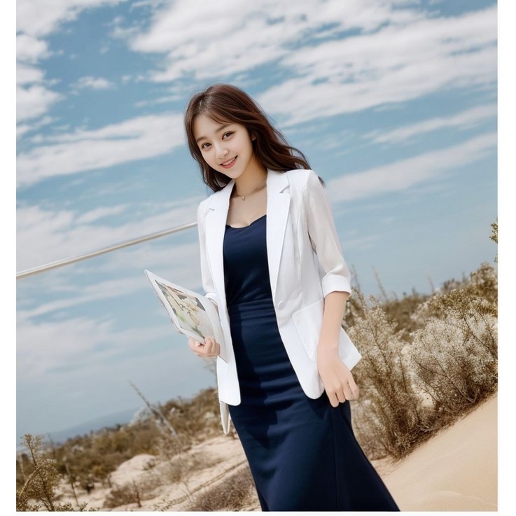 뷰티우먼 국내배송 여성 봄 여름 데일리 오피스 반팔 재킷 뷰티우먼 국내배송 여성 봄 여름 데일리 오피스 반팔 재킷