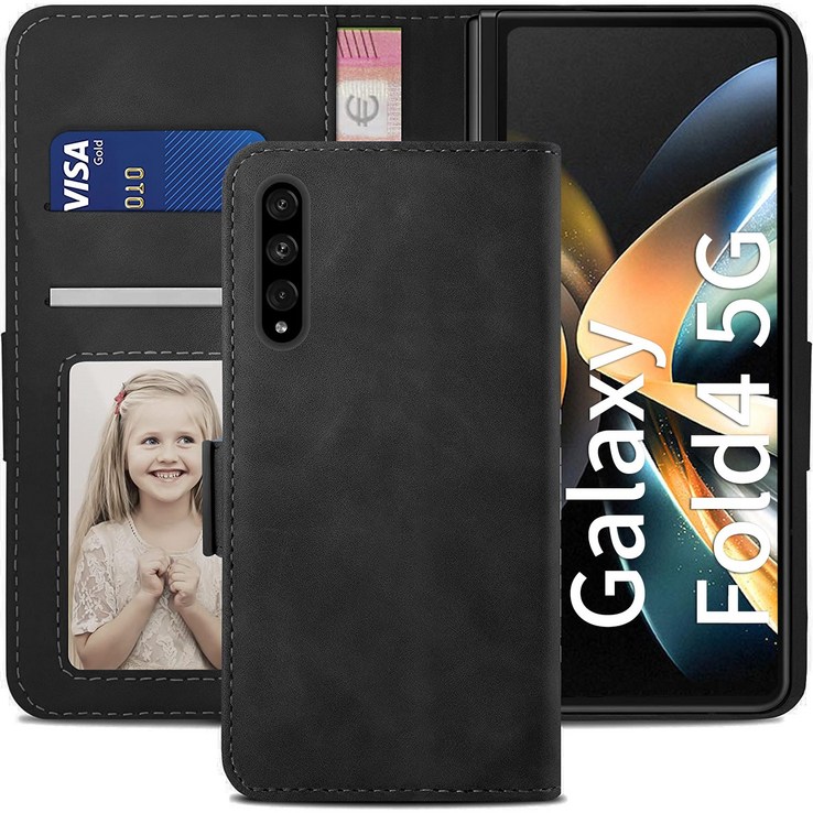 삼성 갤럭시 z폴드4 5G 지갑형 카드수납 다이어리 휴대폰리 케이스 galaxy z fold 4 Leather wallet case 적용
