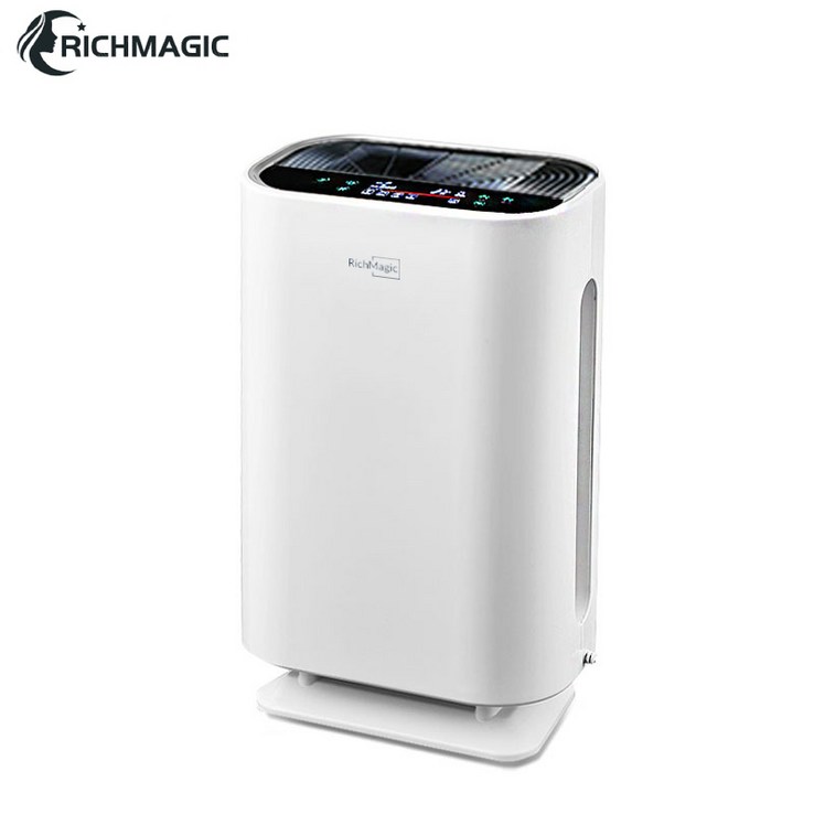 RichMagic 공기청정기 가정용 UV램프 살균소독 실내공기필터, 흰색 - 캠핑밈