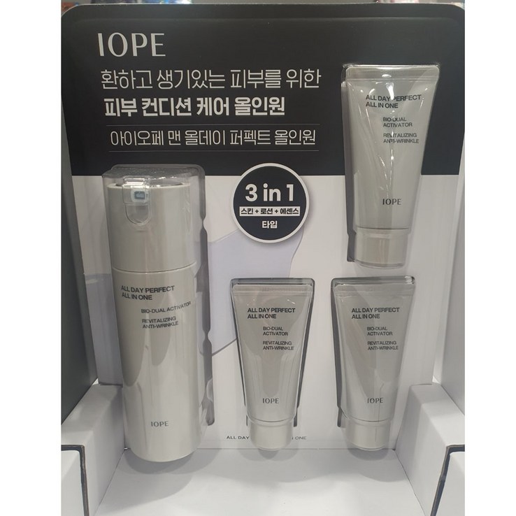 아이오페 맨 올데이 퍼펙트 올인원 120ml30ml X 3개