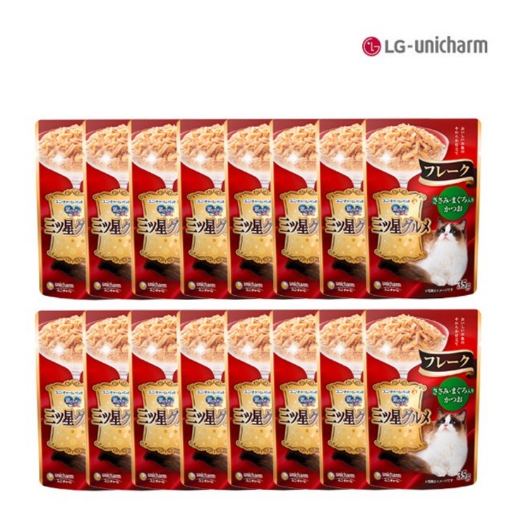 긴노스푼 미쓰보시 구루메 후레이크닭가슴살참치가다랑어 35g 16팩 긴노스푼 미쓰보시 구루메 후레이크닭가슴살참치가다랑어 35g 16팩