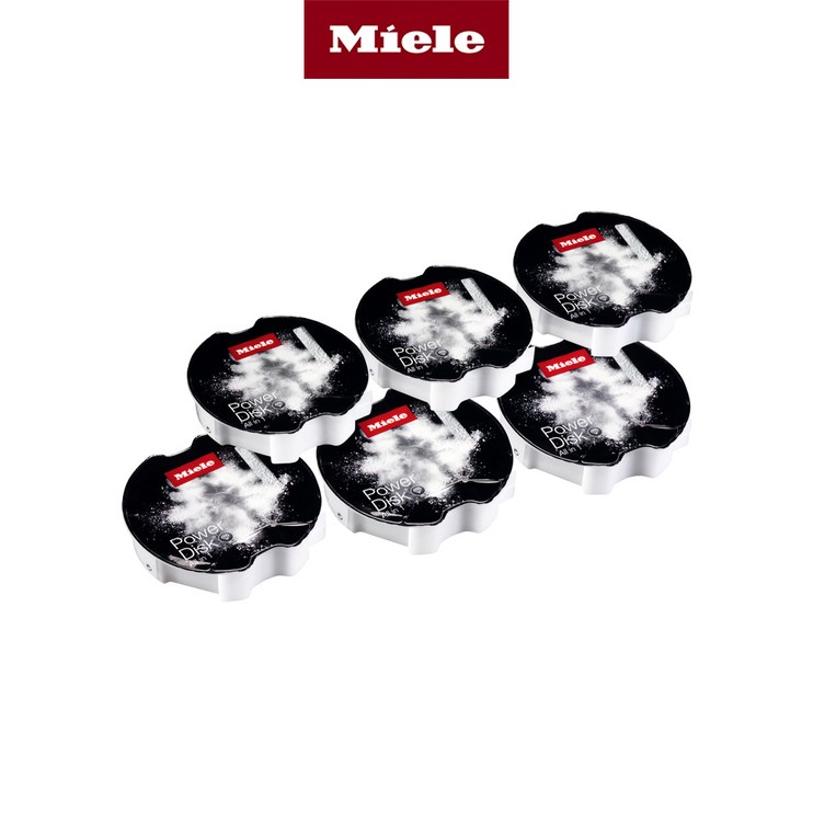 Miele 본사 밀레 오토도스 식기세척기 전용 세제 파워디스크 6개 세트 Miele 본사 밀레 오토도스 식기세척기 전용 세제 파워디스크 6개 세트
