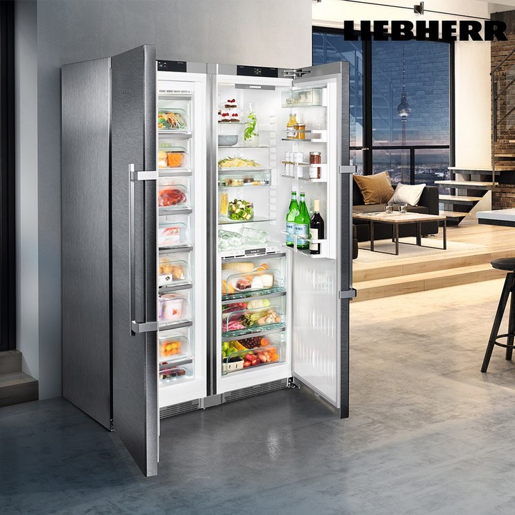 본사 직영 리페르 독일 명품가전 LIEBHERR 프리미엄 풀 스테인레스 냉장고 냉동고 SBSes8673 - 쇼핑앤샵